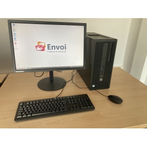 Lot HP EliteDesk 800 G2 / i3 3,7 GHz - 8 Go RAM - 500 Go SSD + Ecran 22'' et clavier, souris filaire