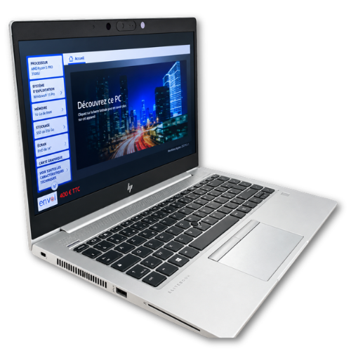 HP ELITEBOOK 745 G6 reconditionné vue face 2