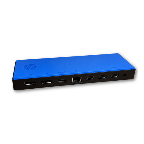 Station d'accueil HP USB-C bleue – vue complémentaire 2