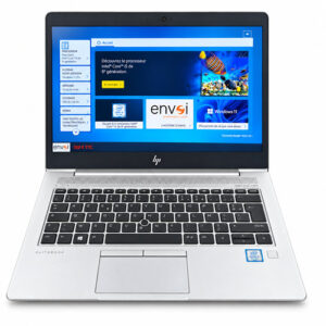Ordinateur portable HP EliteBook 830 G5 sur fond blanc