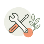 Pictogramme de réparation du matériel informatique